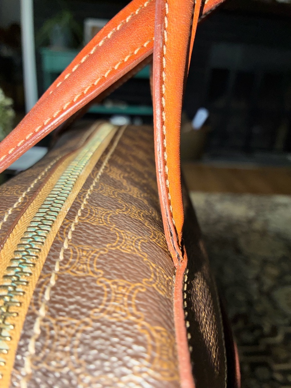 Celine Handbag in Brown and Tan - Picture 11 of 13